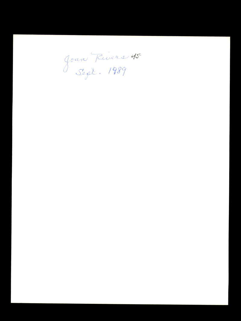 Joan Rivers JSA Coa Signed 8x10 Photograph Autograph