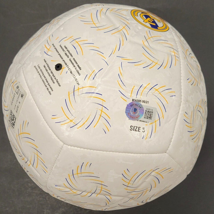 Karim Benzema signed Adidas Real Madrid Soccer Ball autograph (B) ~ Beckett BAS
