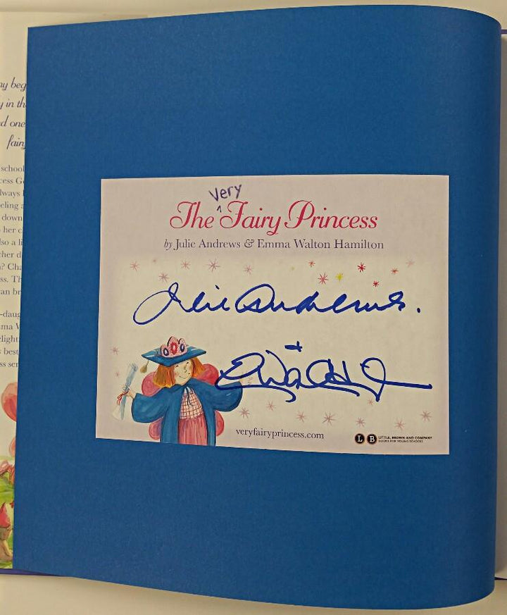 JULIE ANDREWS + Emma W. Hamilton Signed Very Fairy Princess Graduation Day Book