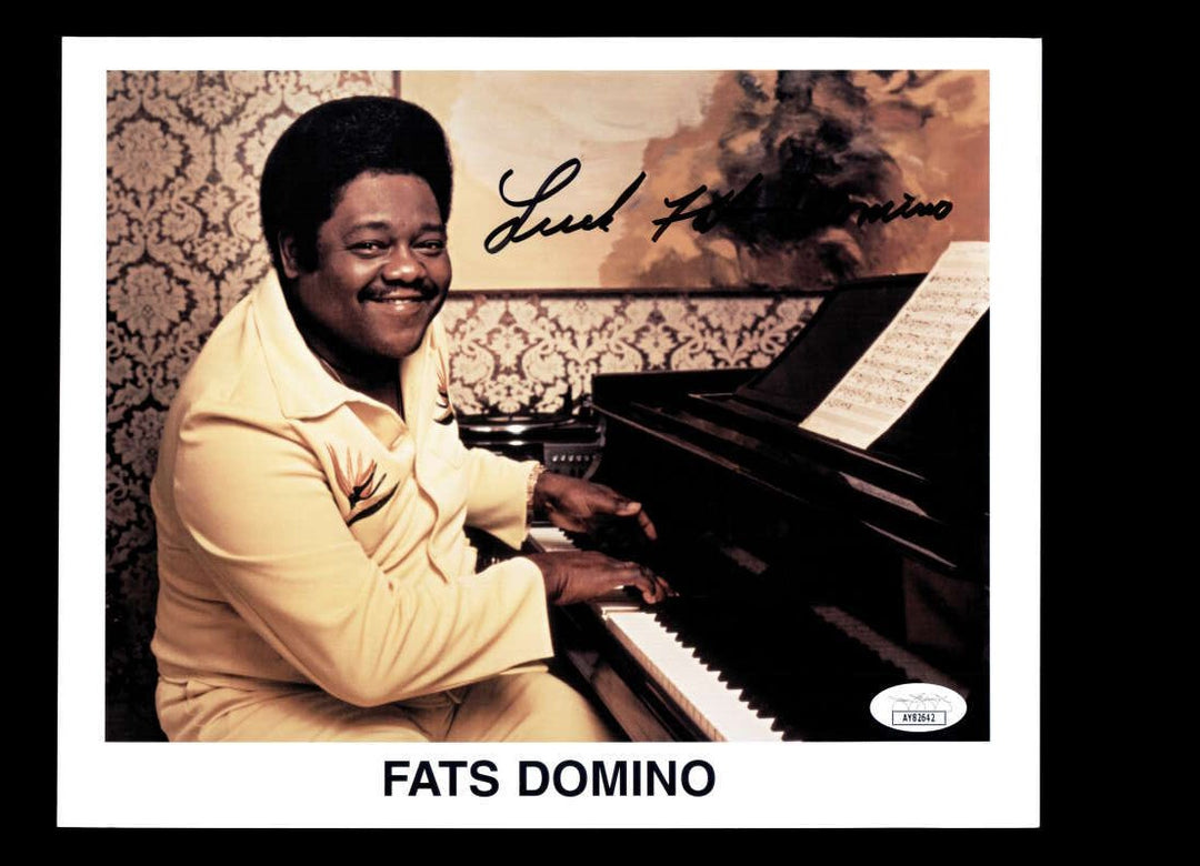 Fats Domino JSA Coa Signed 8x10 Photo Autograph