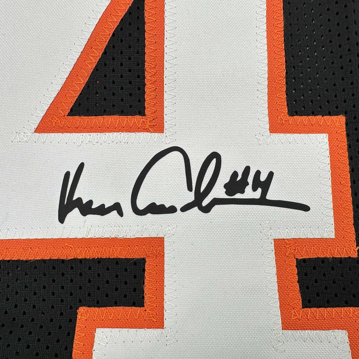 Facsimile Autographed Ken Anderson Cincinnati Black Reprint Jersey Size Men's XL