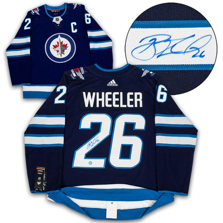Blake Wheeler Winnipeg Jets Autographed Blue adidas Jersey