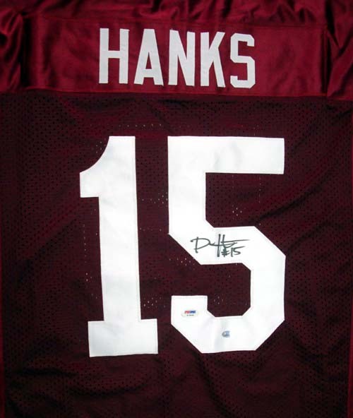Alabama Crimson Tide Darius Hanks Signed Red Jersey PSA/DNA RookieGraph