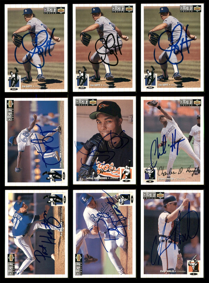 1994 Upper Deck Collector's Choice Baseball Signed Cards Lot Of 87