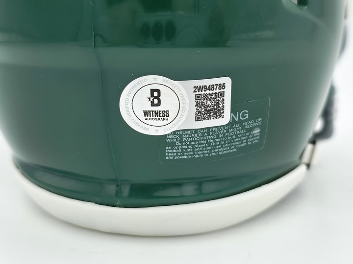 Michael Vick Auto Eagles 1974-95 Throwback Kelly Green Speed Mini Helmet Beckett