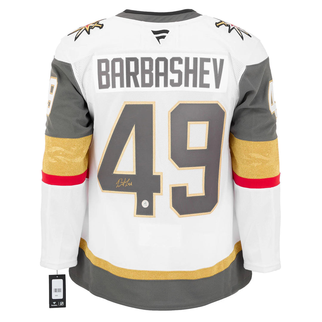 Ivan Barbashev Signed Vegas Golden Knights White Fanatics Premium Jersey