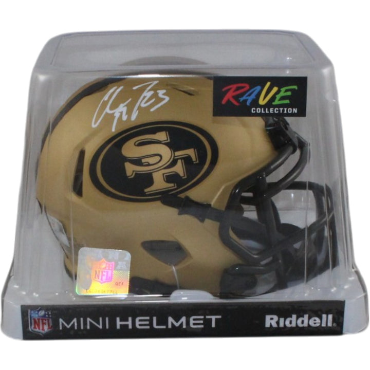 Christian McCaffrey Signed San Francisco 49ers Rave Mini Helmet Fanatics 55625