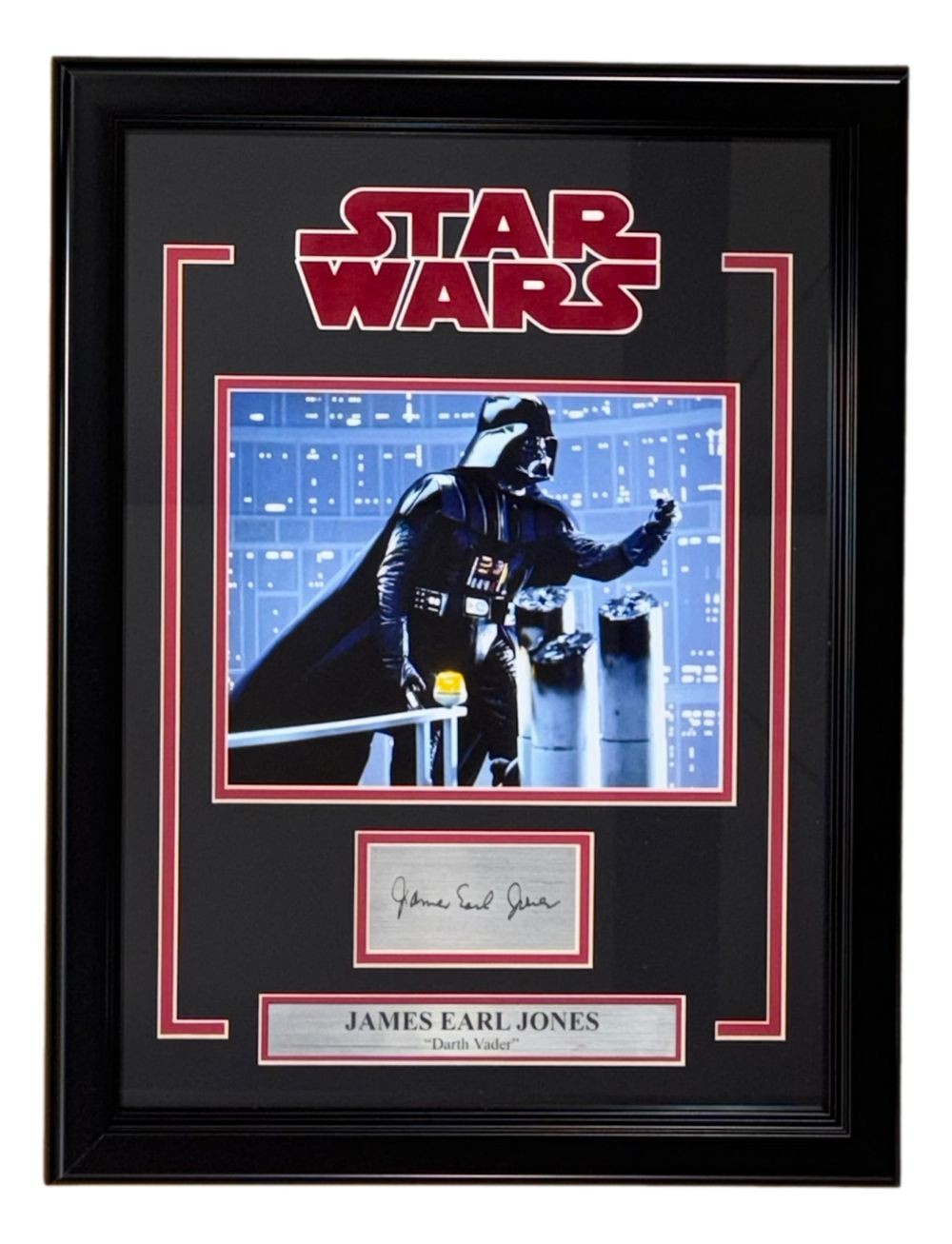James Earl Jones Framed 8x10 Star Wars Darth Vader Photo w/ Laser Engraved Auto