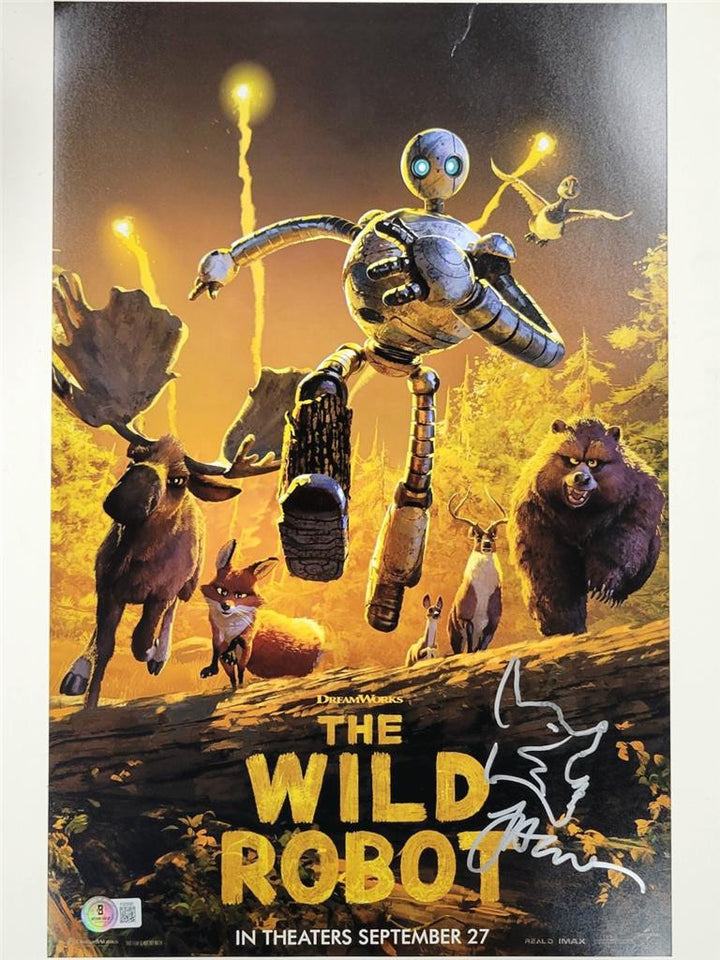*READ* Jakob Hjort sketch signed Wild Robot 11x17 photo autograph ~ Beckett BAS