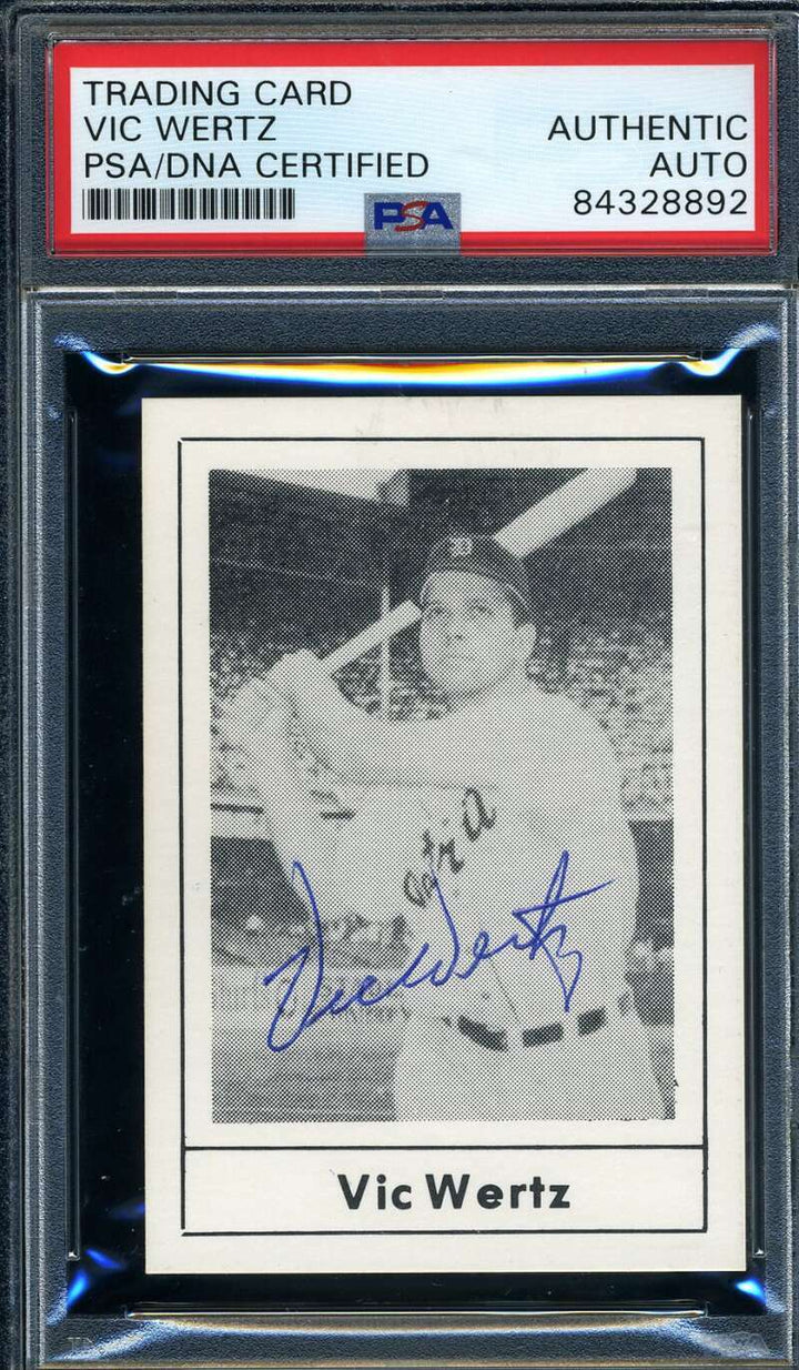 Vic Wertz PSA DNA Coa Signed 1978 Grand Slam Autograph