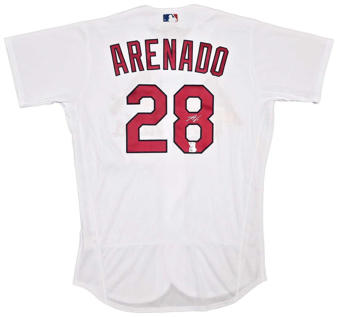 Cardinals Nolan Arenado Signed White Nike Collection Jersey Size 44 Fanatics MLB