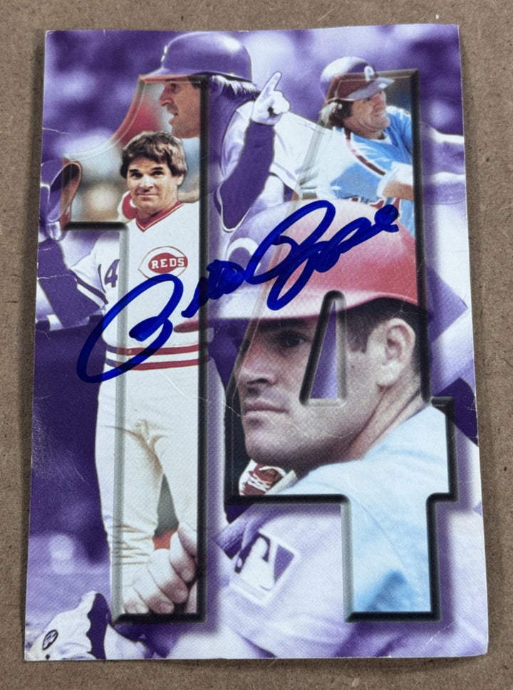 Pete Rose Signed BallPark Cafe Charlie Hustle T Shirt Hit King Auto CBM COA