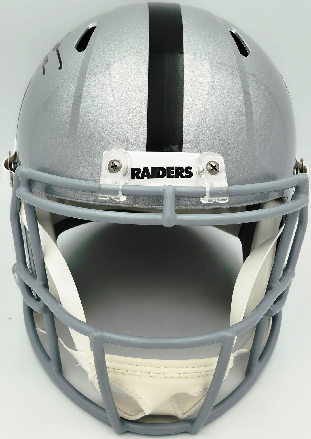 Dave Casper Signed Oakland Raiders Silver Full Size Speed Replica Helmet