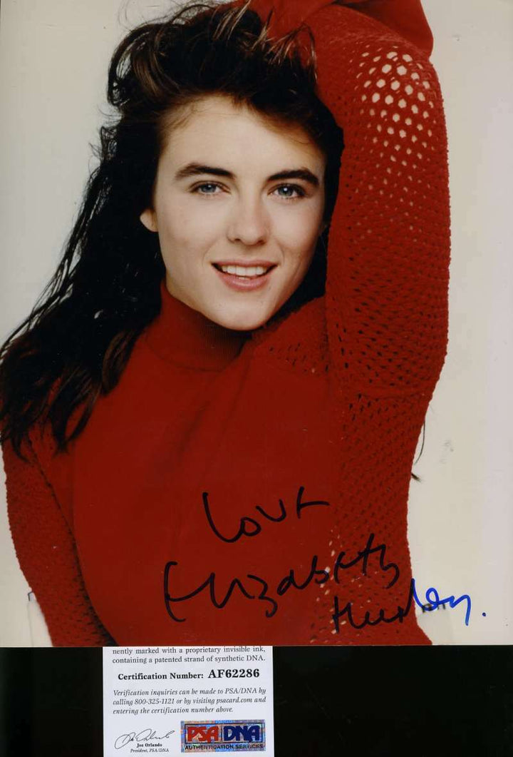 Elizabeth Hurley Psa Dna Coa Hand Signed 8x10 Photo Autograph
