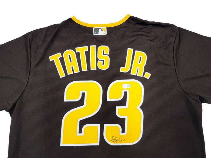 San Diego Padres Fernando Tatis Jr. Signed Brown Nike Jersey Size XL Beckett Wit