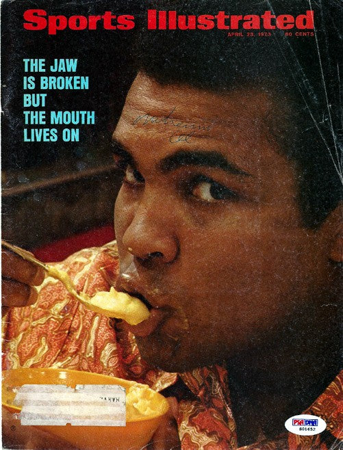 Muhammad Ali Autographed Signed Sports Illustrated Magazine Cover PSA/DNA