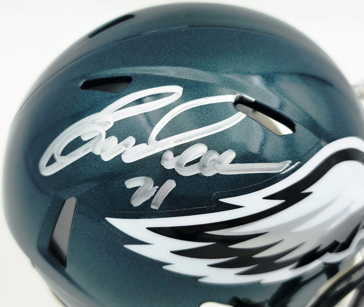 Eric Allen Signed Philadelphia Eagles Green Speed Mini Helmet Beckett