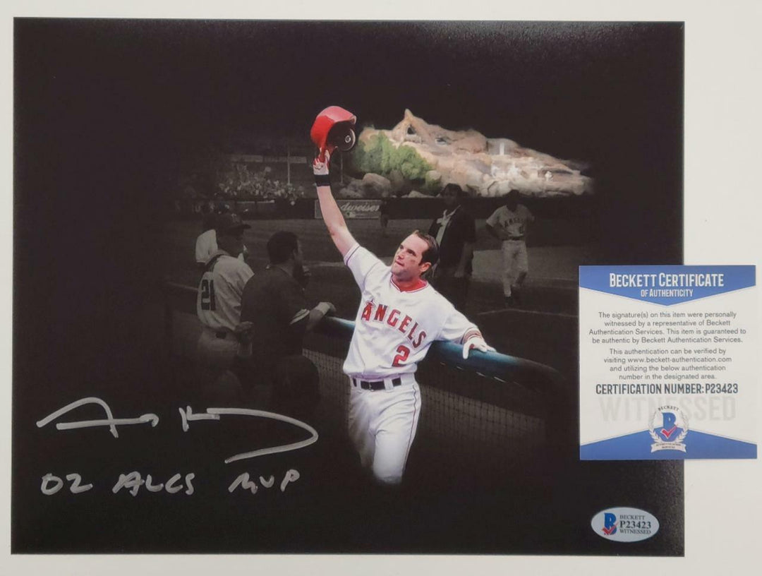 Adam Kennedy Signed 8x10 Photo "02 ALCS MVP" Angels ~ BAS Beckett Witness COA