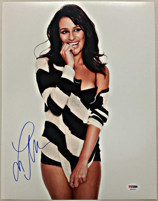 Lea Michele Autograph GLEE SCREAM QUEENS Signed 11x14 Photo PSA/DNA COA #4
