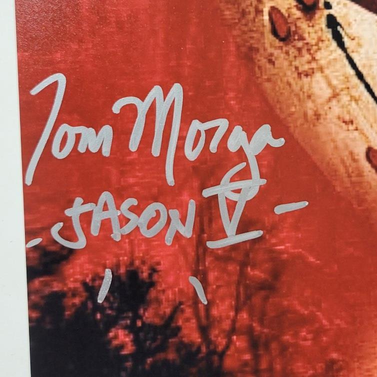 Tom Morga, Dick Wieand, Johnny Hock signed Friday the 13th 5 V 11x14 photo ~ JSA
