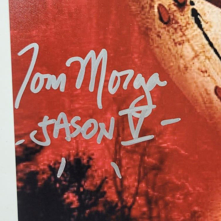 Tom Morga, Dick Wieand, Johnny Hock signed Friday the 13th 5 V 11x14 photo ~ JSA
