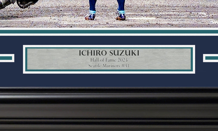 Ichiro Suzuki Signed Framed 16x20 Photo Seattle Mariners Final At Bat IS Holo