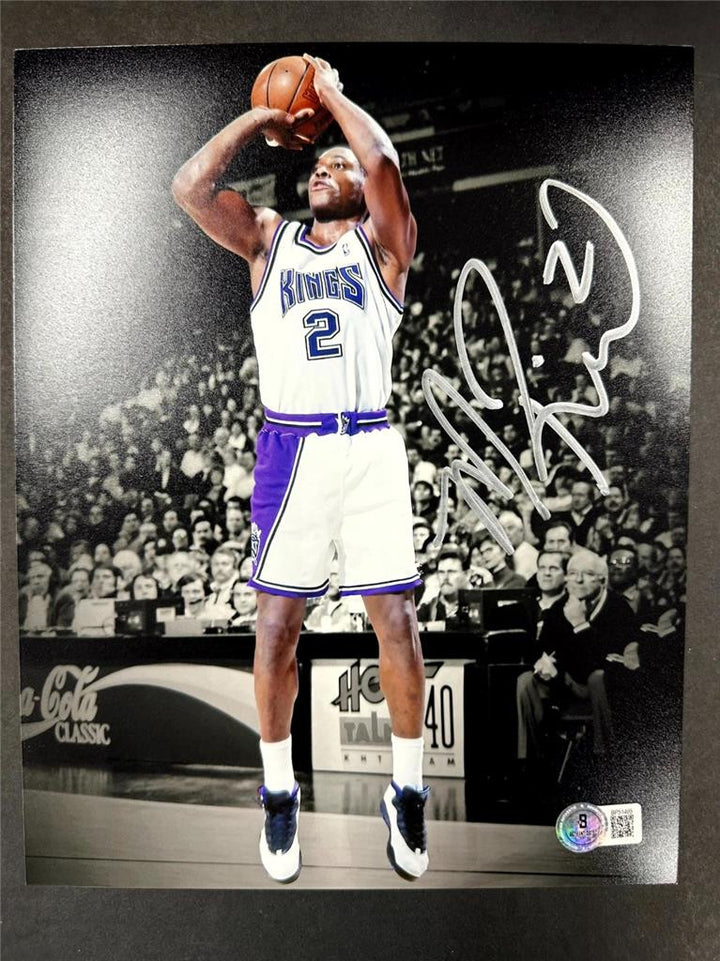 Mitch Richmond autograph signed Sacramento Kings 8x10 Photo ~ BAS Beckett