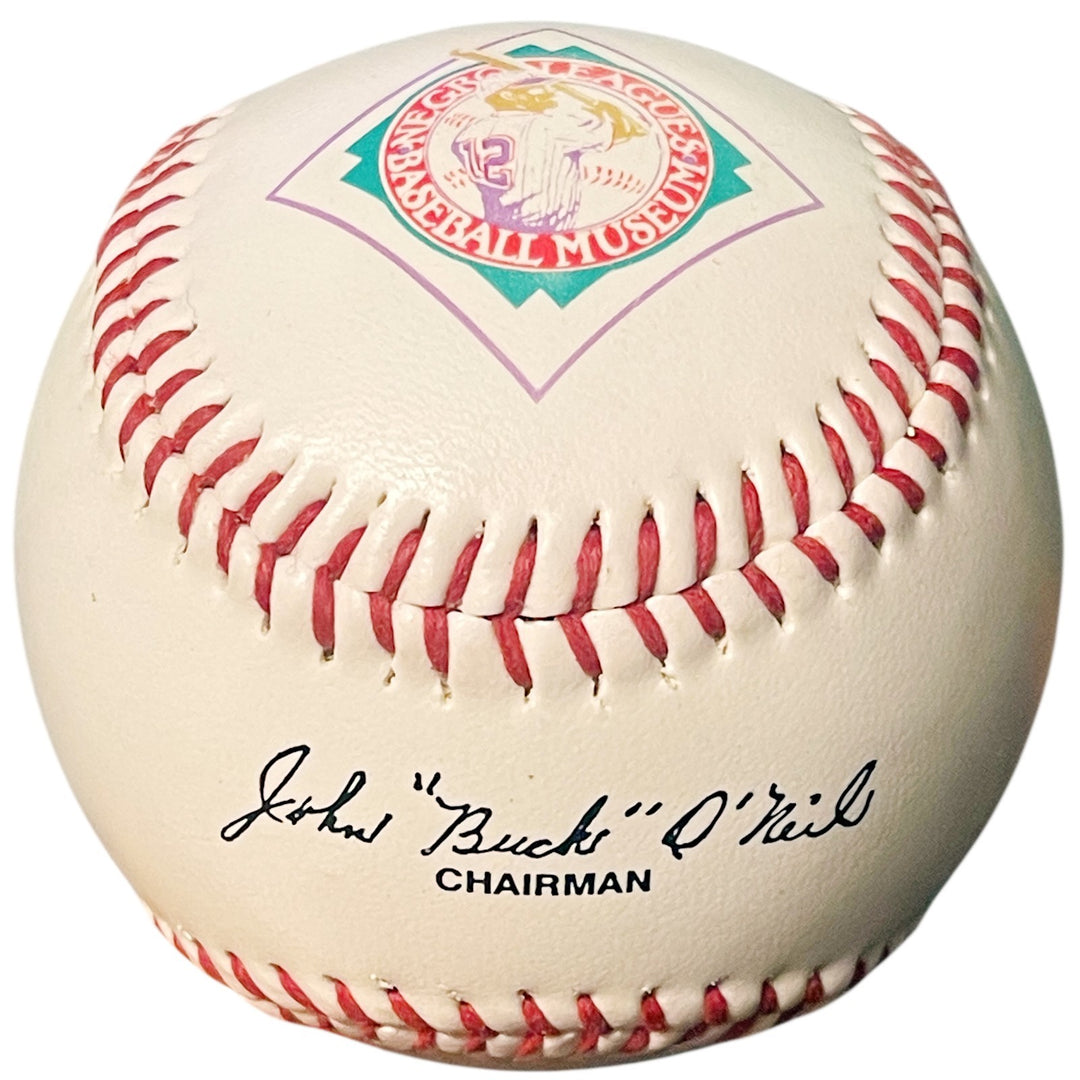 Buck O'Neil signed Baden Negro League Logo Baseball - COA (KC Monarchs/HOF/Cubs)