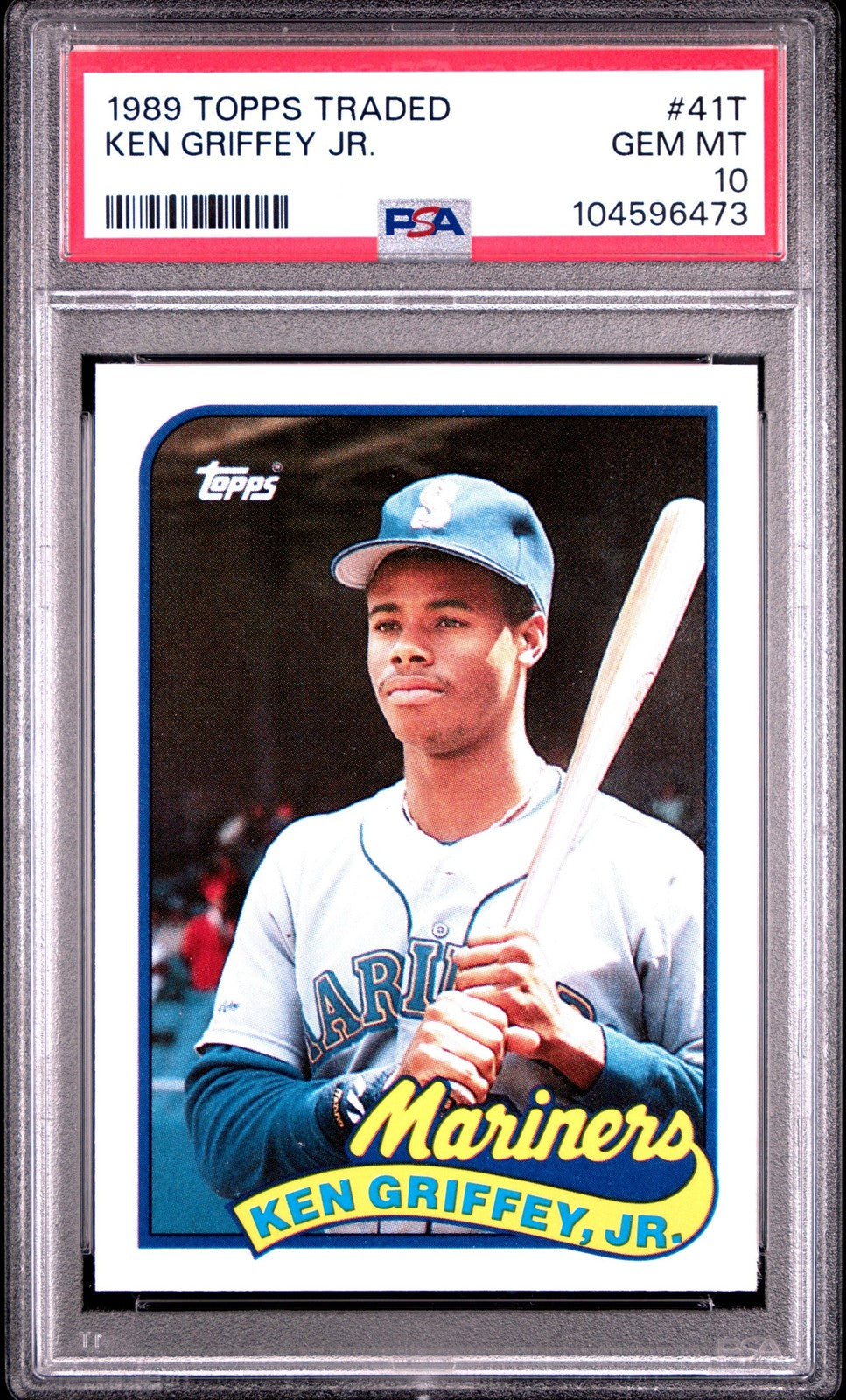 Graded 1989 Topps Traded Ken Griffey Jr. #41T Rookie RC Card PSA 10