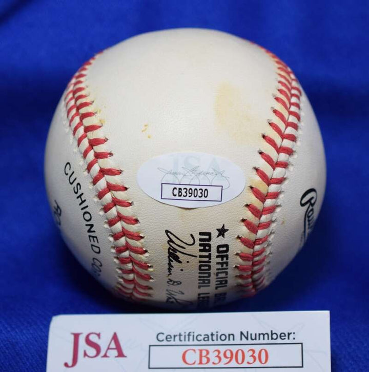 Pete Rose JSA Coa Autographed Official National League ONL Signed Baseball