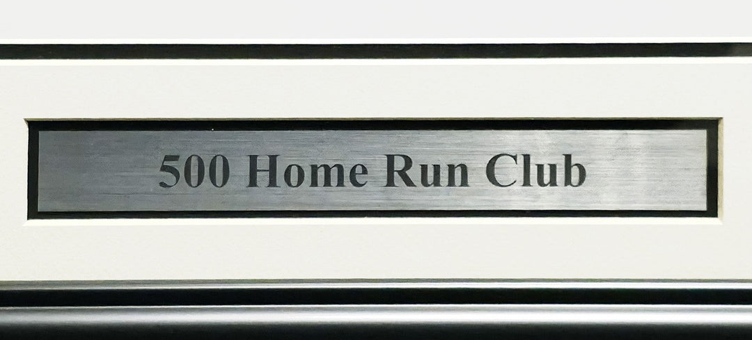 500 Home Run Club Auto Framed 28x30 Photo 11 Sigs Willie Mays Hank Aaron Beckett