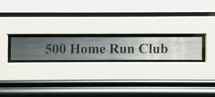 500 Home Run Club Auto Framed 28x30 Photo 11 Sigs Willie Mays Hank Aaron Beckett