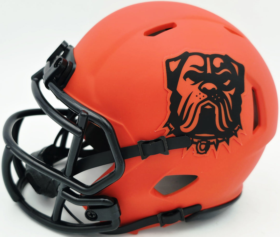 Bernie Kosar Signed Cleveland Browns Rave Orange Speed Mini Helmet JSA Witness