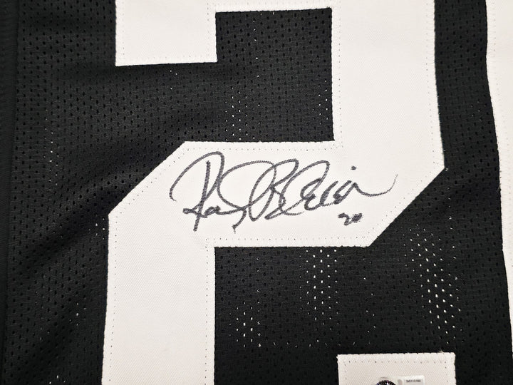 Pittsburgh Steelers Rocky Bleier Signed Black Jersey "4x SB Champs" Beckett Wit