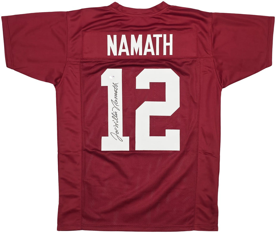 Alabama Crimson Tide Joe Namath Signed Maroon Jersey "Willie" PSA/DNA