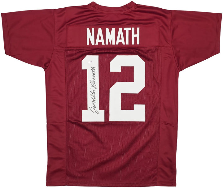 Alabama Crimson Tide Joe Namath Signed Maroon Jersey "Willie" PSA/DNA