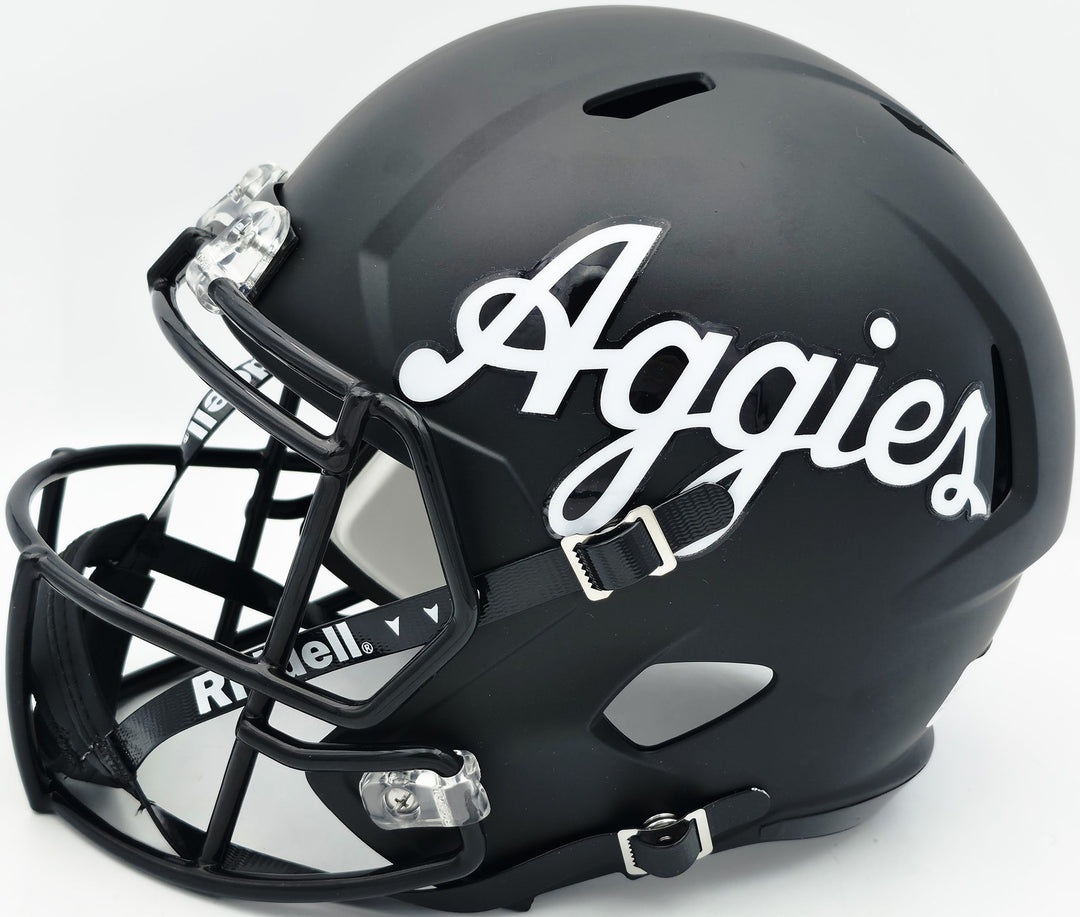 Johnny Manziel Auto Texas A&M Aggies Black Full Size Speed Replica Helmet 12 HT