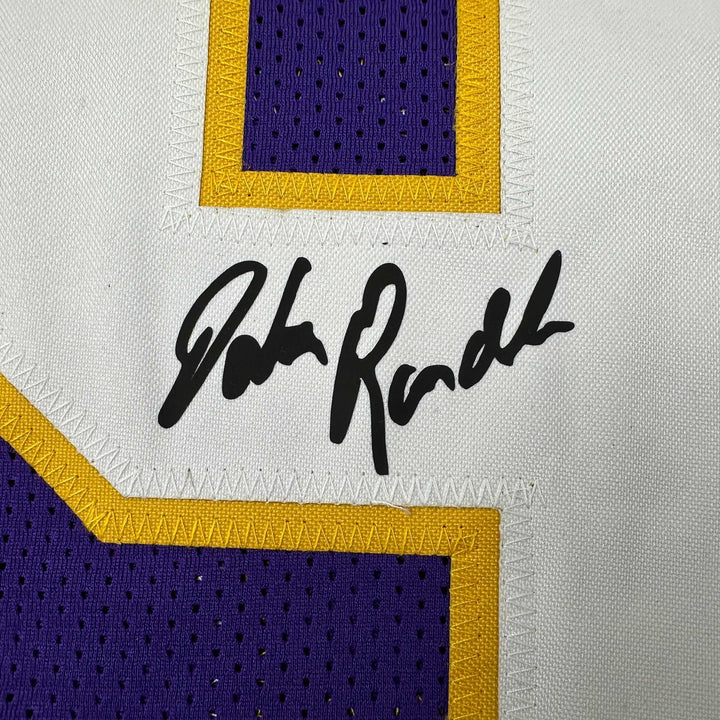Facsimile Autographed John Randle Minnesota Purple Reprint Jersey Size Men's XL
