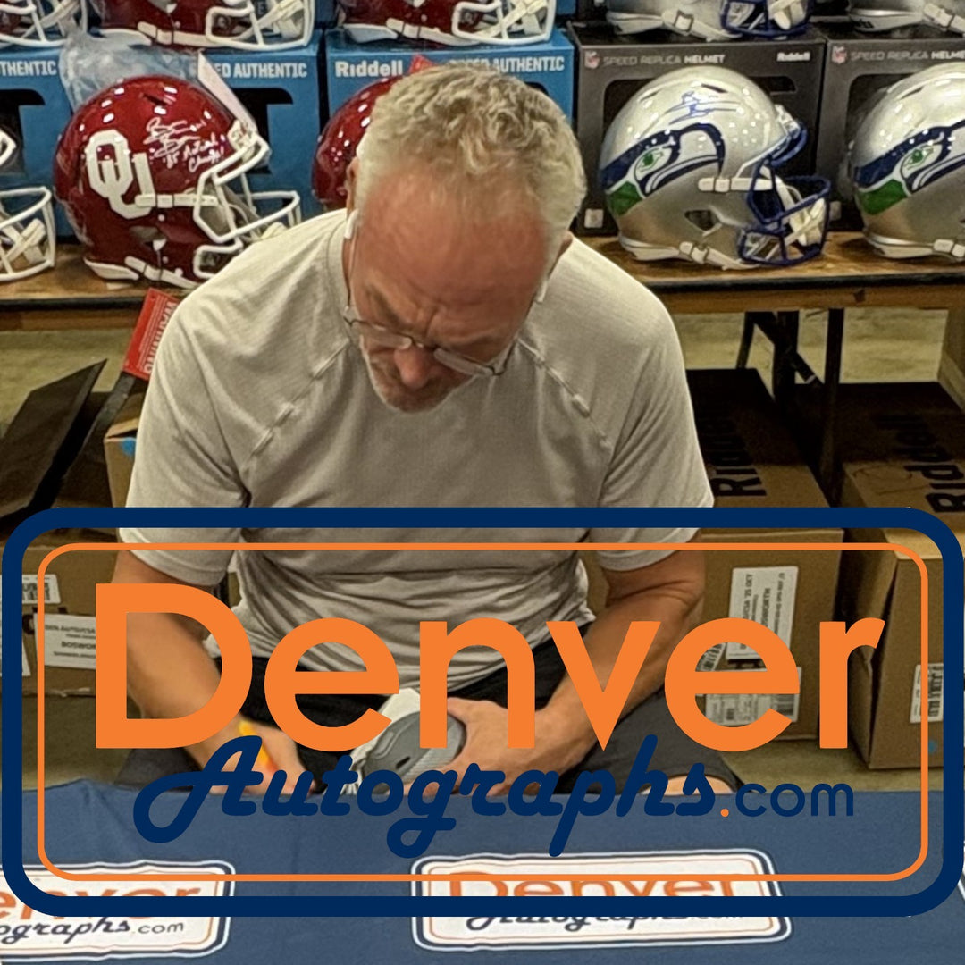 Brian Bosworth Autographed Seattle Seahawks Slate Mini Helmet Beckett WIT 54739