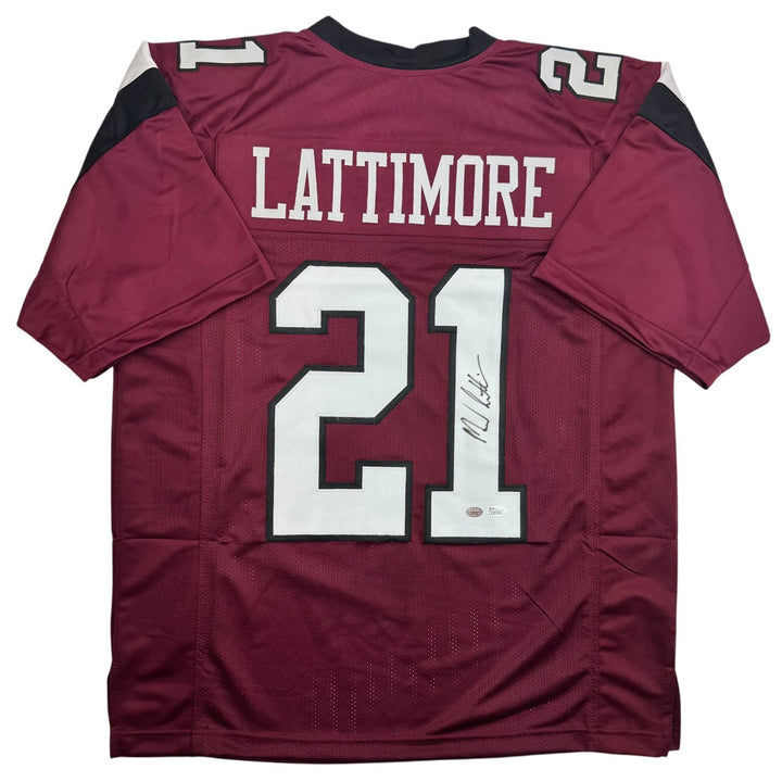 Autographed/Signed Marcus Lattimore South Carolina College Jersey JSA COA