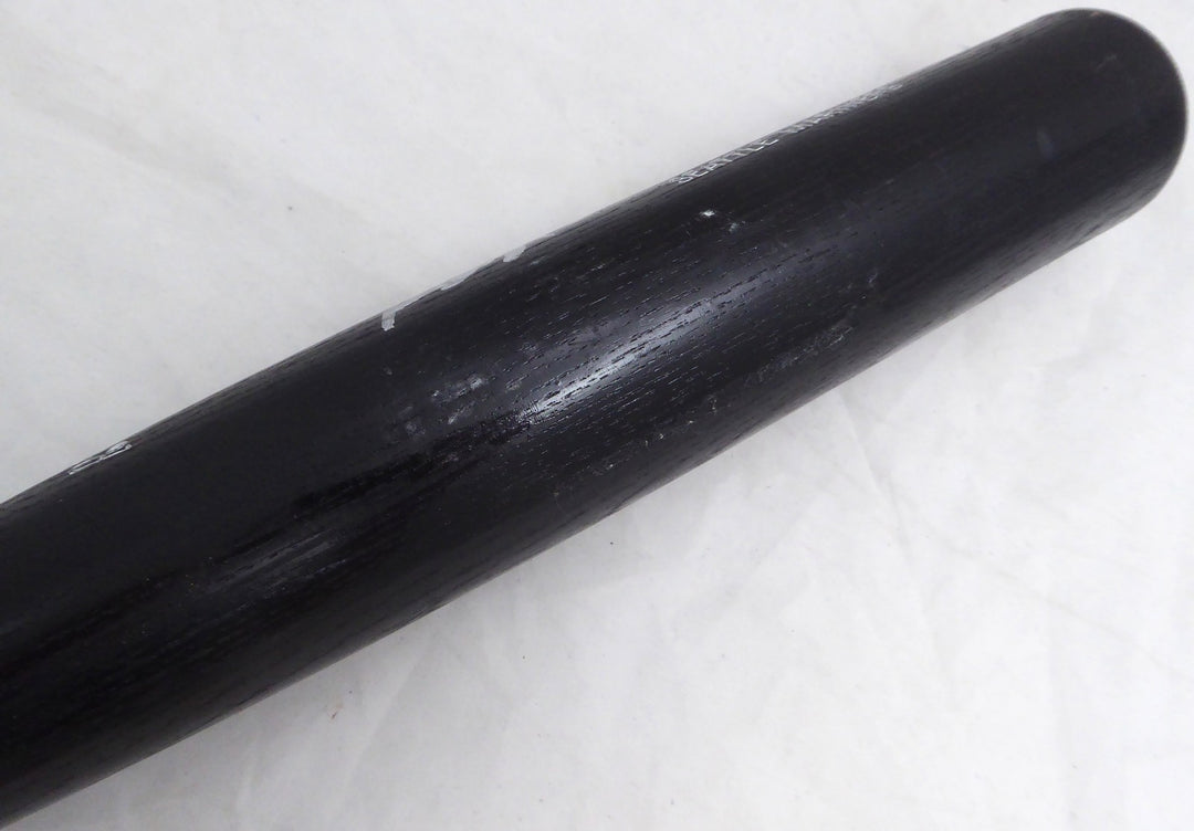 Henry Cotto Signed Black L Slugger Game Used Bat Seattle Mariners Light Use