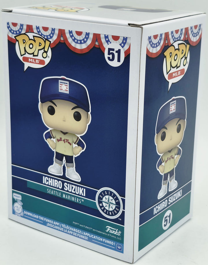 Ichiro Suzuki Signed HOF Funko Pop #51 Seattle Mariners IS Holo & Beckett Wit