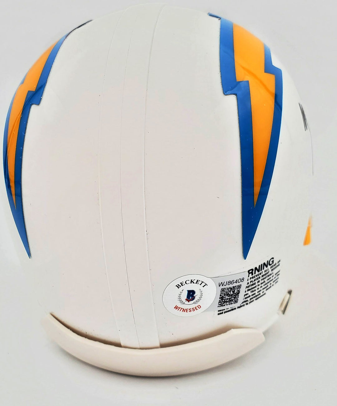 Rodney Harrison Autographed Signed San Diego Chargers White Mini Helmet Beckett