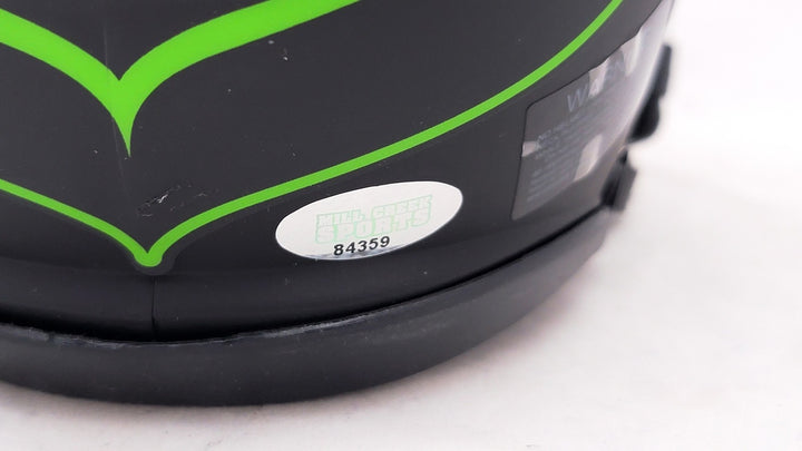 Jim Zorn Signed Seattle Seahawks Eclipse Black Speed Mini Helmet MCS Holo