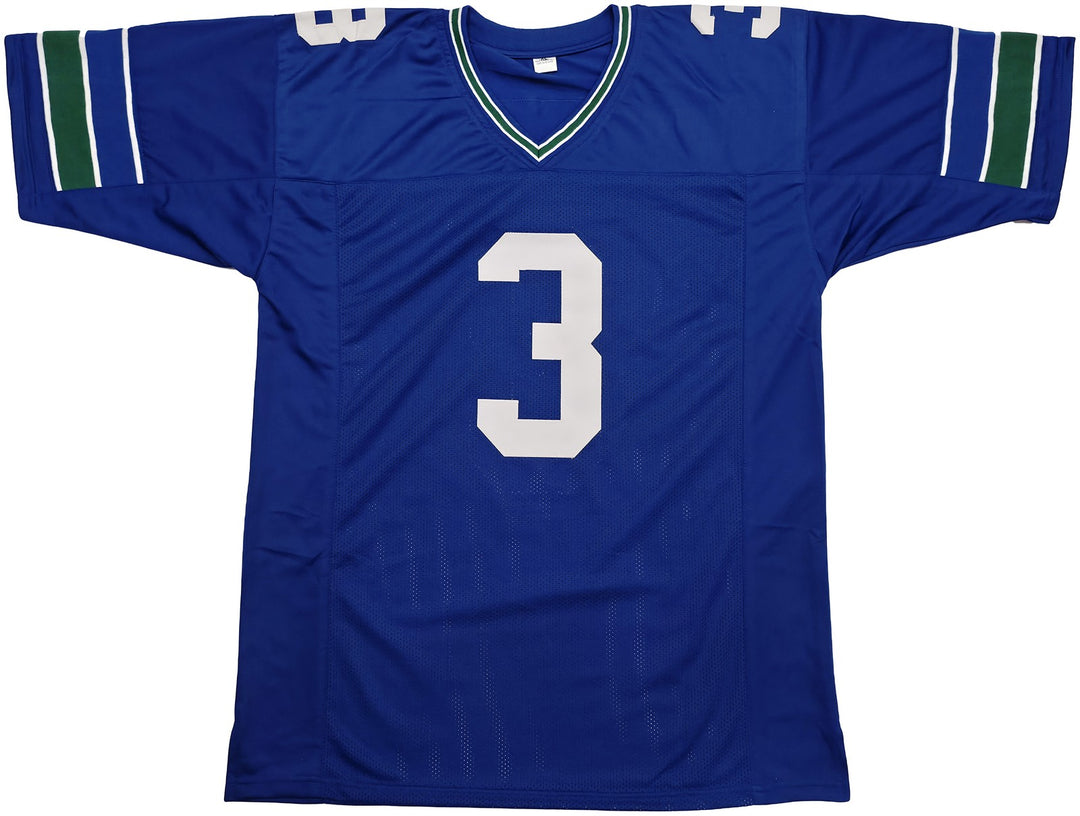 Seattle Seahawks Nick Emmanwori Signed Throwback Blue Jersey Beckett Witness