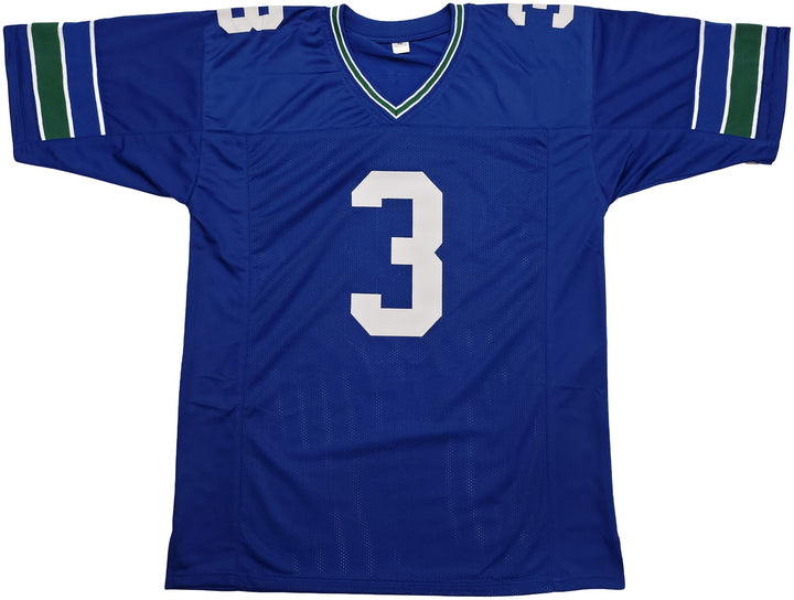 Seattle Seahawks Nick Emmanwori Signed Throwback Blue Jersey Beckett Witness