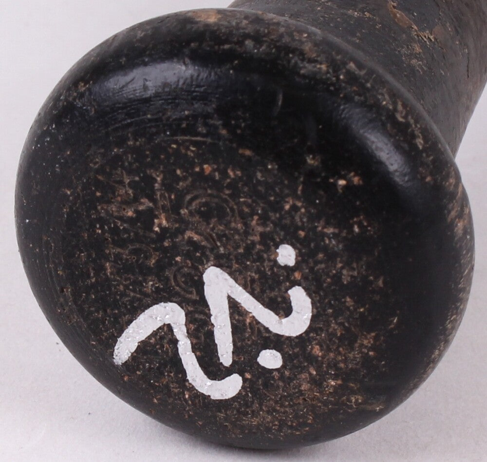 GAVIN CECCHINI SIGNED GAME USED RAWLINGS BIG STICK PRO BIRCH BASEBALL BAT w/ JSA