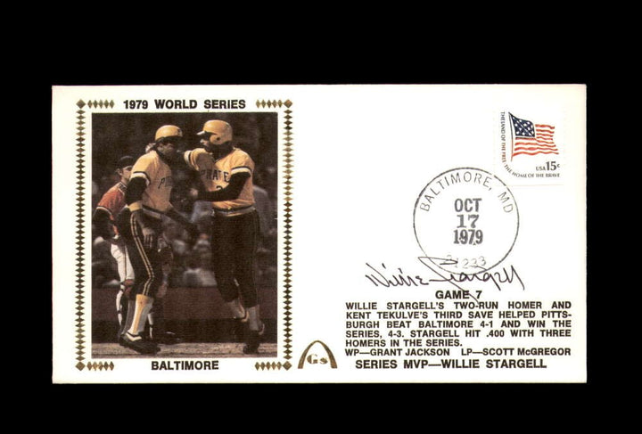 Willie Stargell PSA DNA Signed FDC 1979 First Day Cover Cache World Series Auto