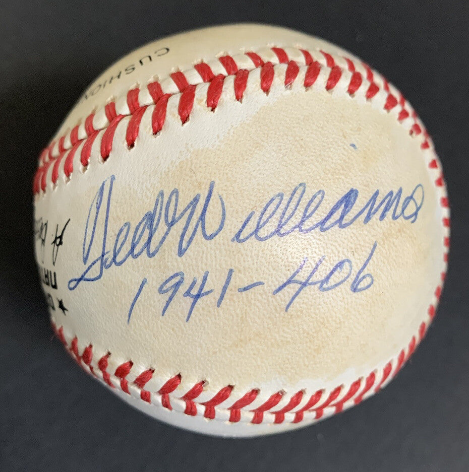 Ted Williams & Bill Terry Signed Baseball 1930 401 1941 406 Autograph Hof Jsa