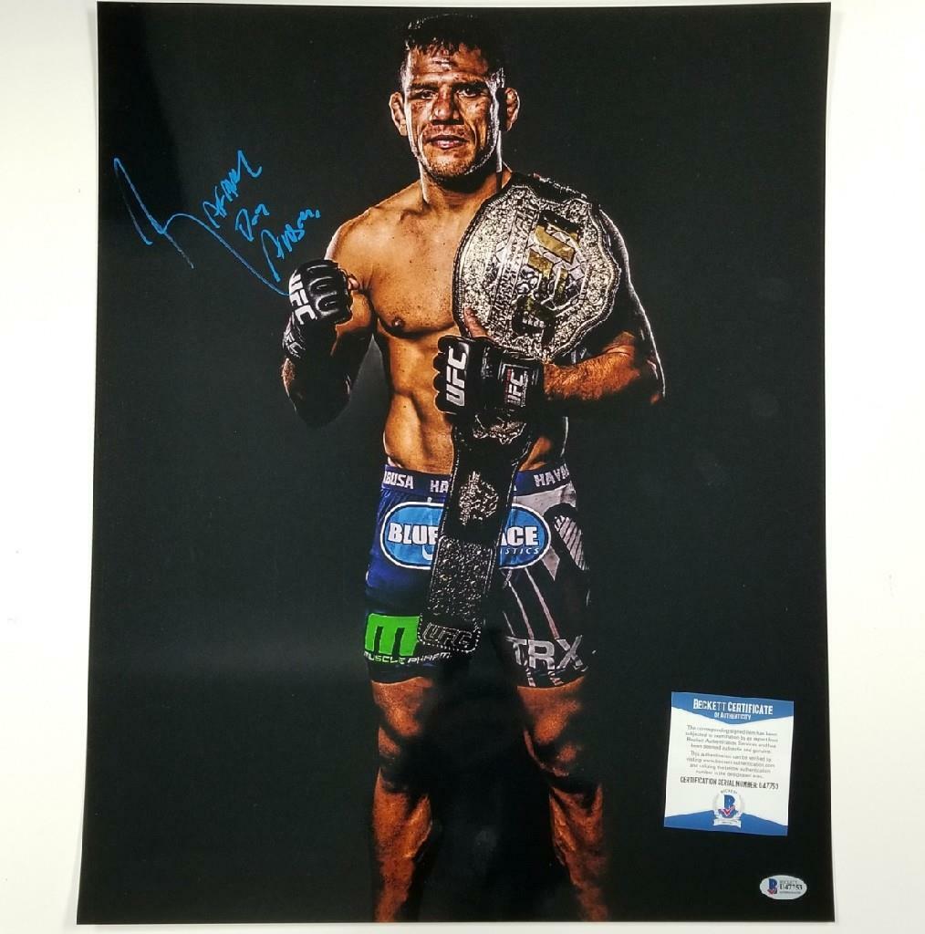 Rafael Dos Anjos signed 16x20 Photo UFC MMA Autograph ~ Beckett BAS COA